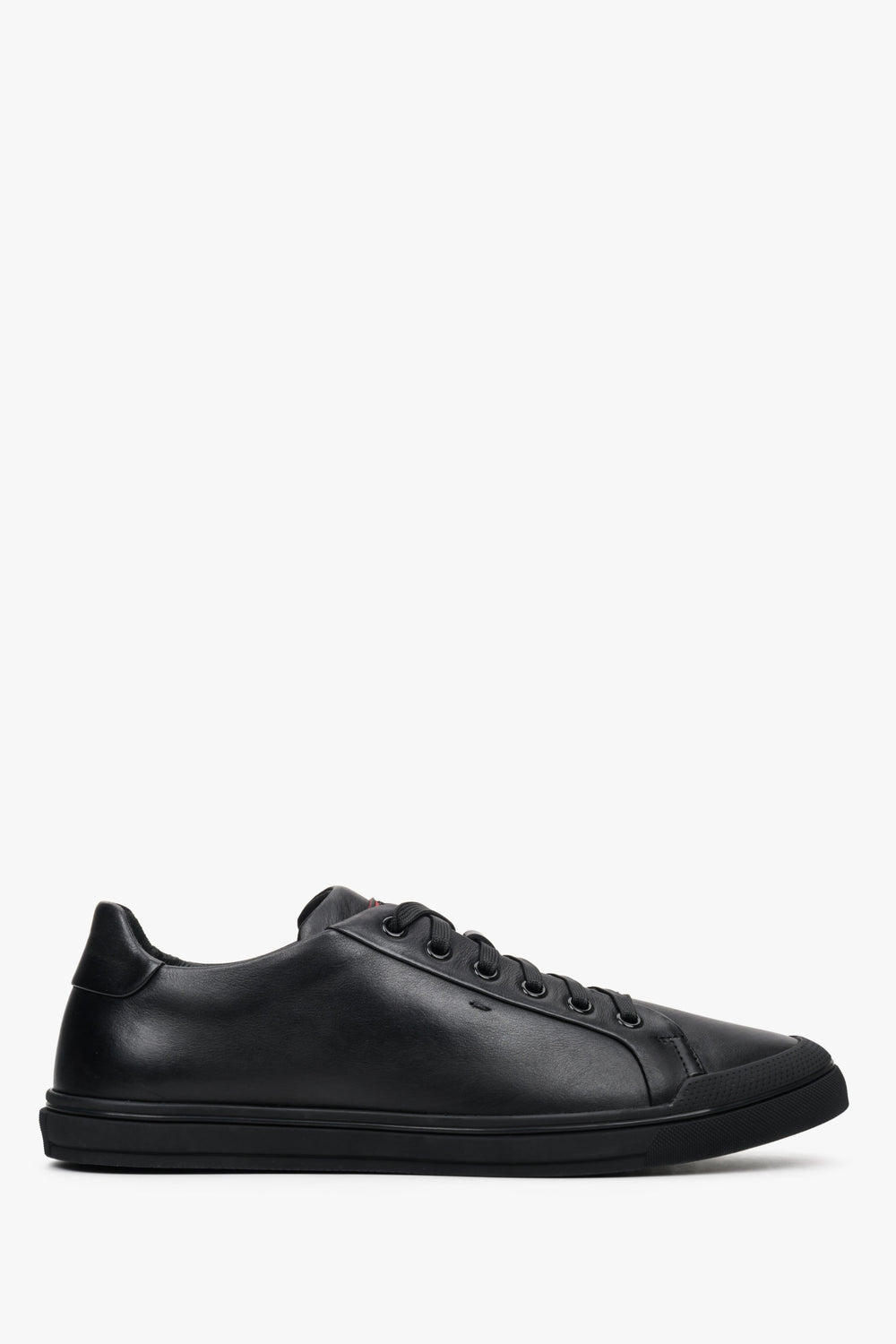 Men's Black Sneakers made of Genuine Leather Estro ER00112461.