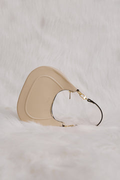 Women's light beige handbag Estro.