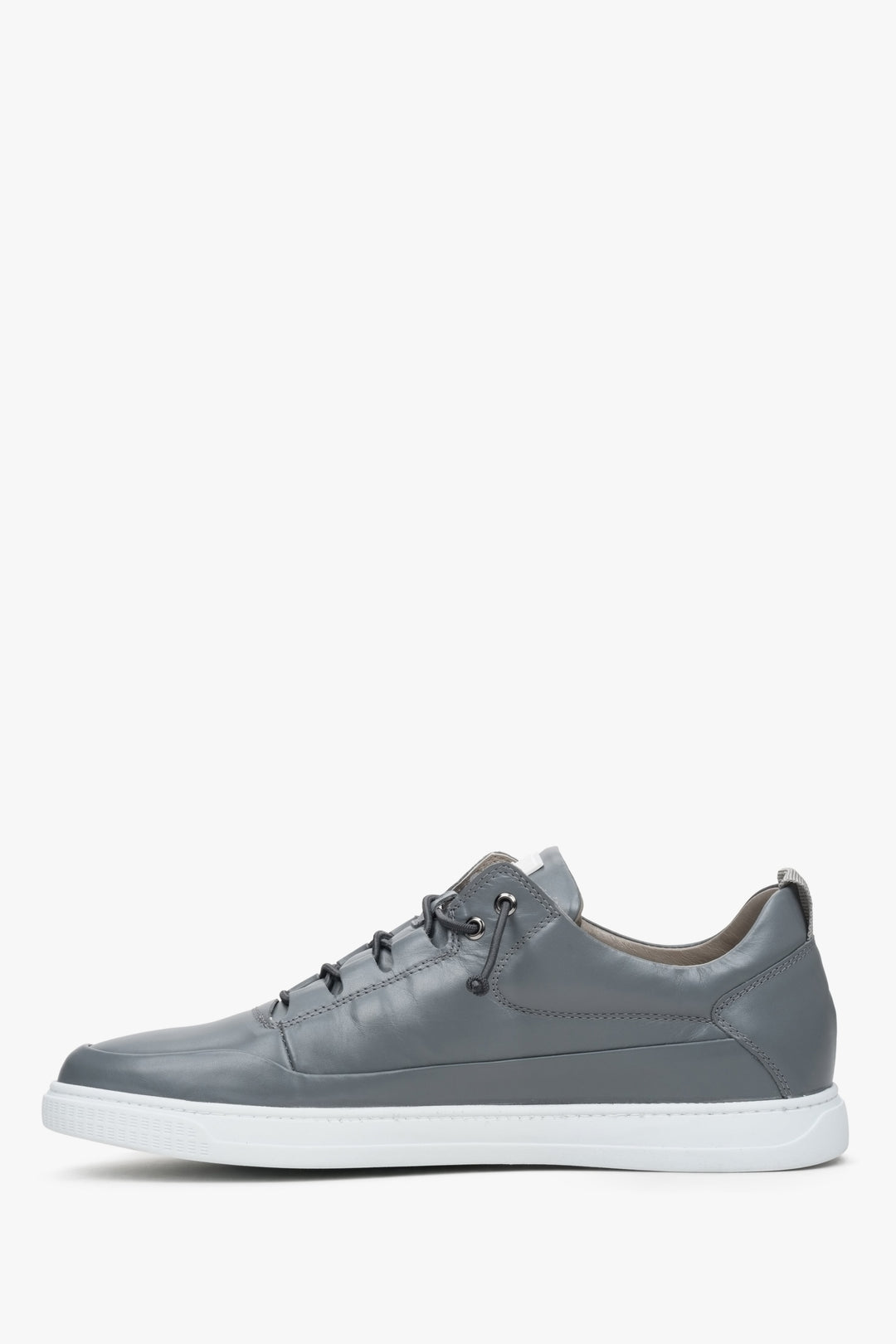 Men's grey sneakers ES 8 made of genuine leather for fall.