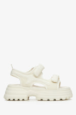 Women's White Sporty Sandals with Thick Sole ES8 ER00115497.