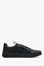 Black Men's Quilted Sneakers Estro ER00112852