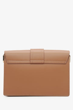 Elegant  women's brown bag - reverse.