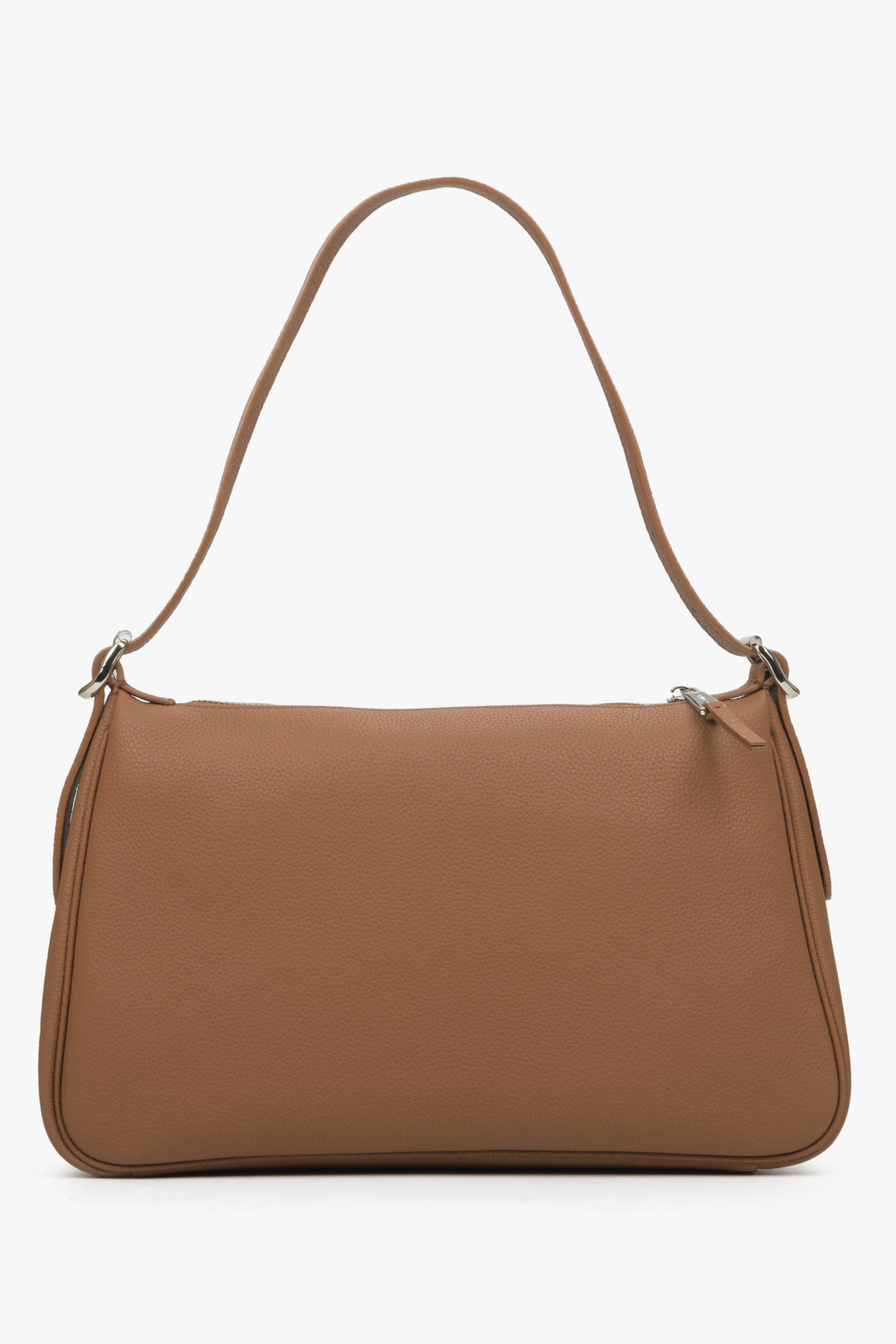 Women's Brown Shoulder Bag made of Genuine Leather Estro ER00114436.