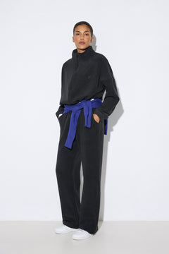 Women's black fleece tracksuit set Estro (ER00118830).
