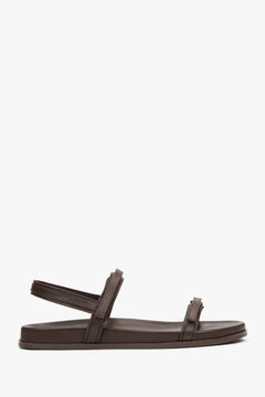 Women's Soft Brown Sandals with Thin Straps and a Flexible Sole Estro ER00117148.