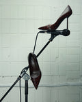 Women's Brown High Heels with a Faux Snakeskin Pattern Estro ER00118167.