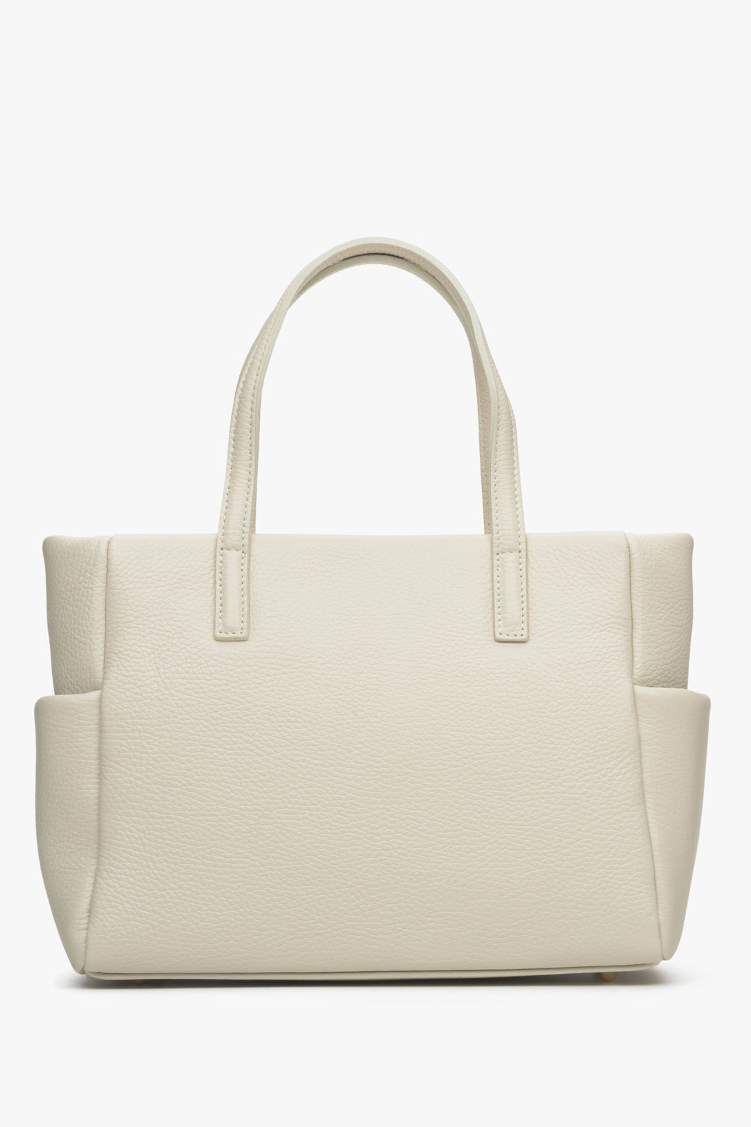 Women's light beige shopper bag by Estro.