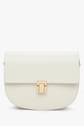 Women's Milky-Beige Leather Shoulder Bag Estro ER00115790.
