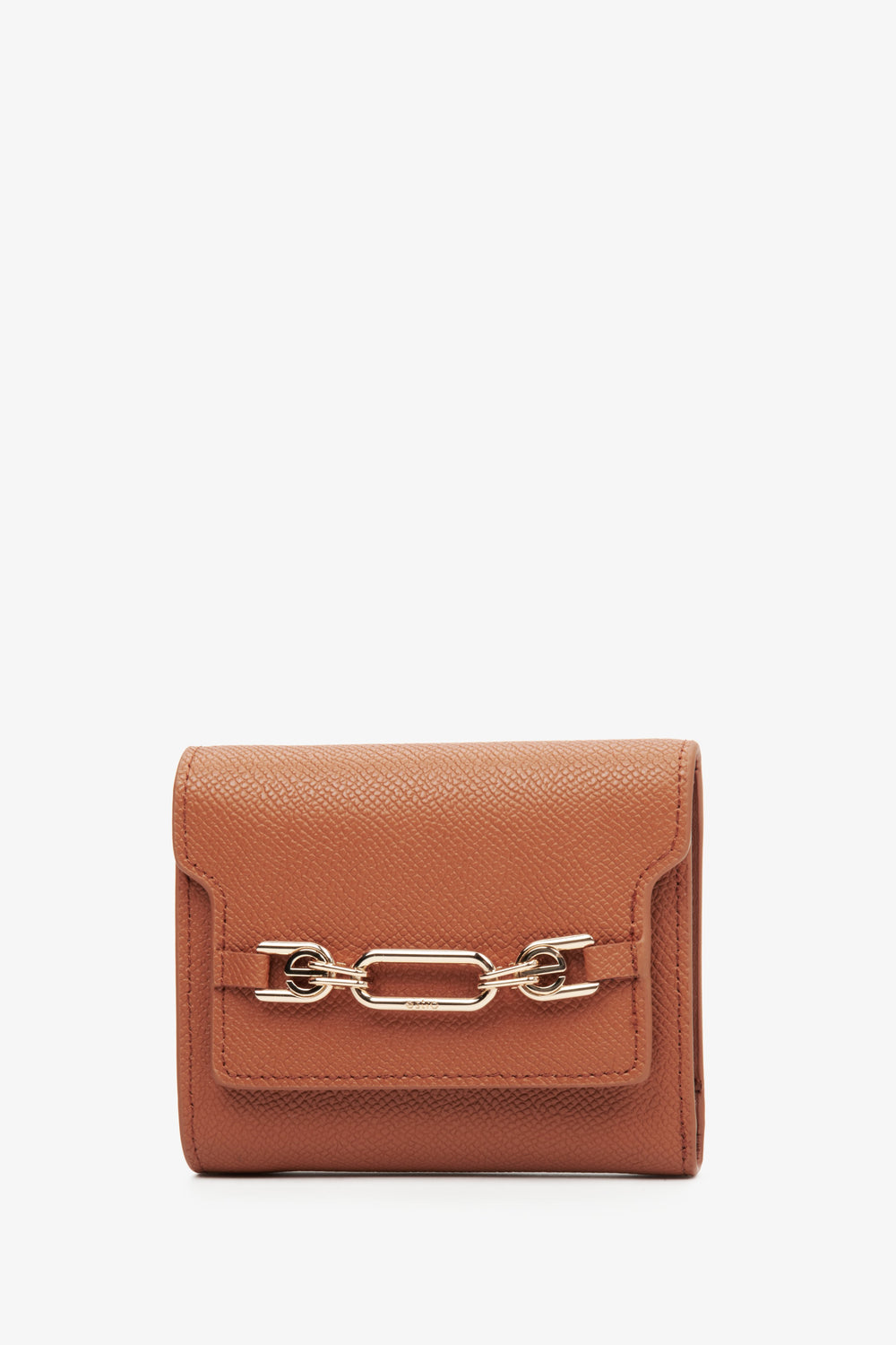 Women's Tri-Fold Brown Leather Wallet Estrо ER00113665.