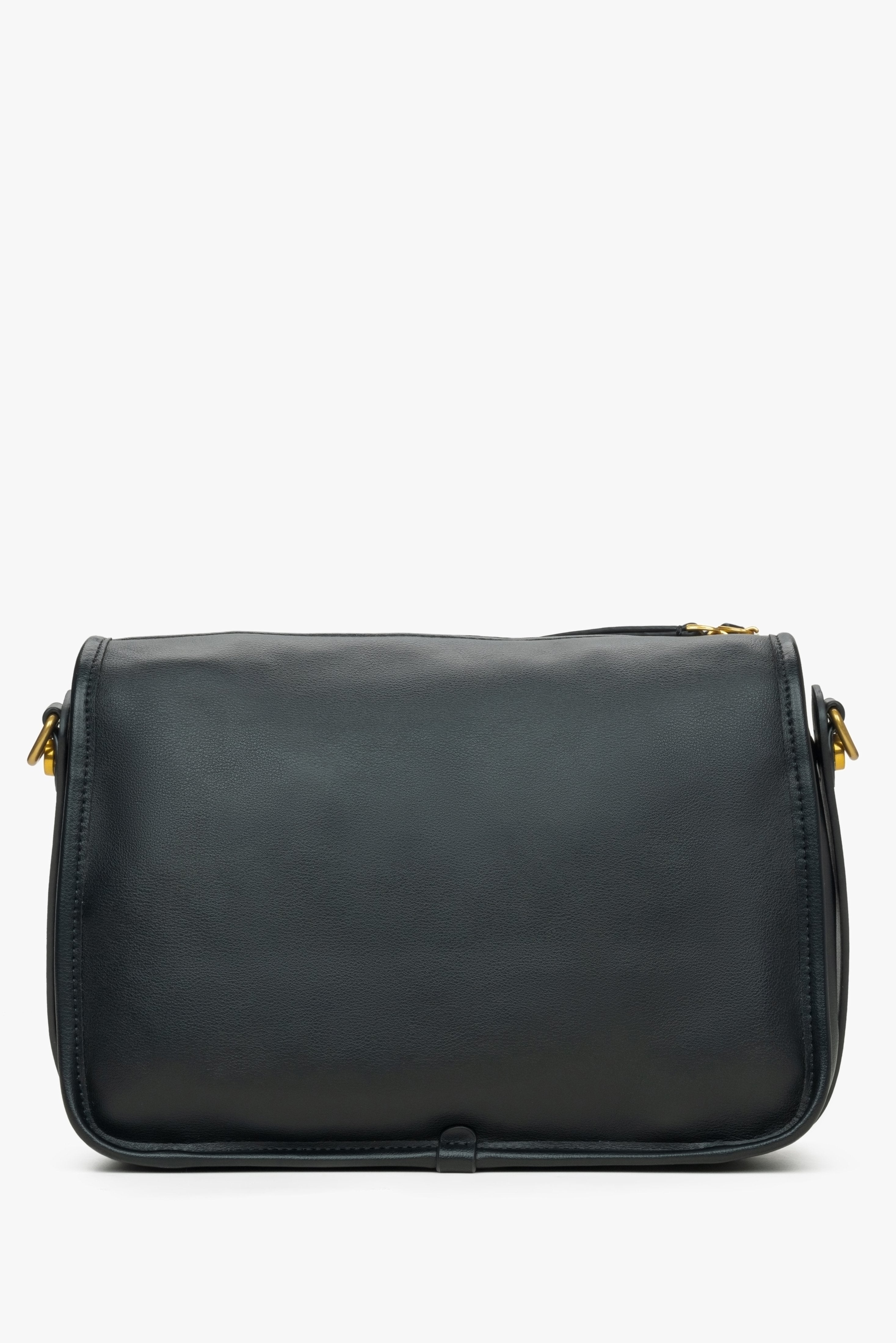 Women's black handbag - reverse.