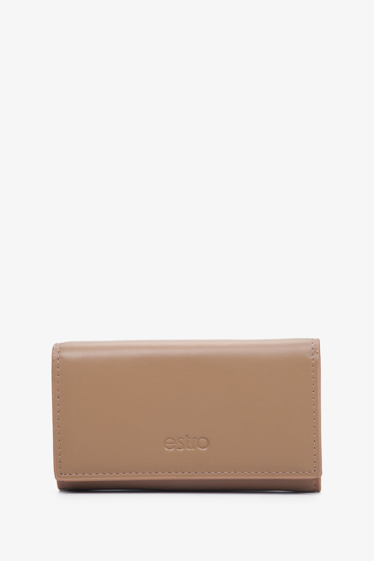 Beige Key Case made of Genuine Leather Estro ER00113613.