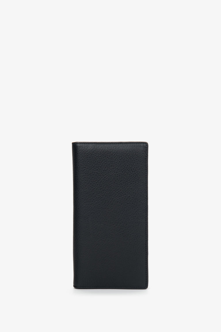 Men's Black Continental Wallet made of Genuine Leather Estro ER00110893.