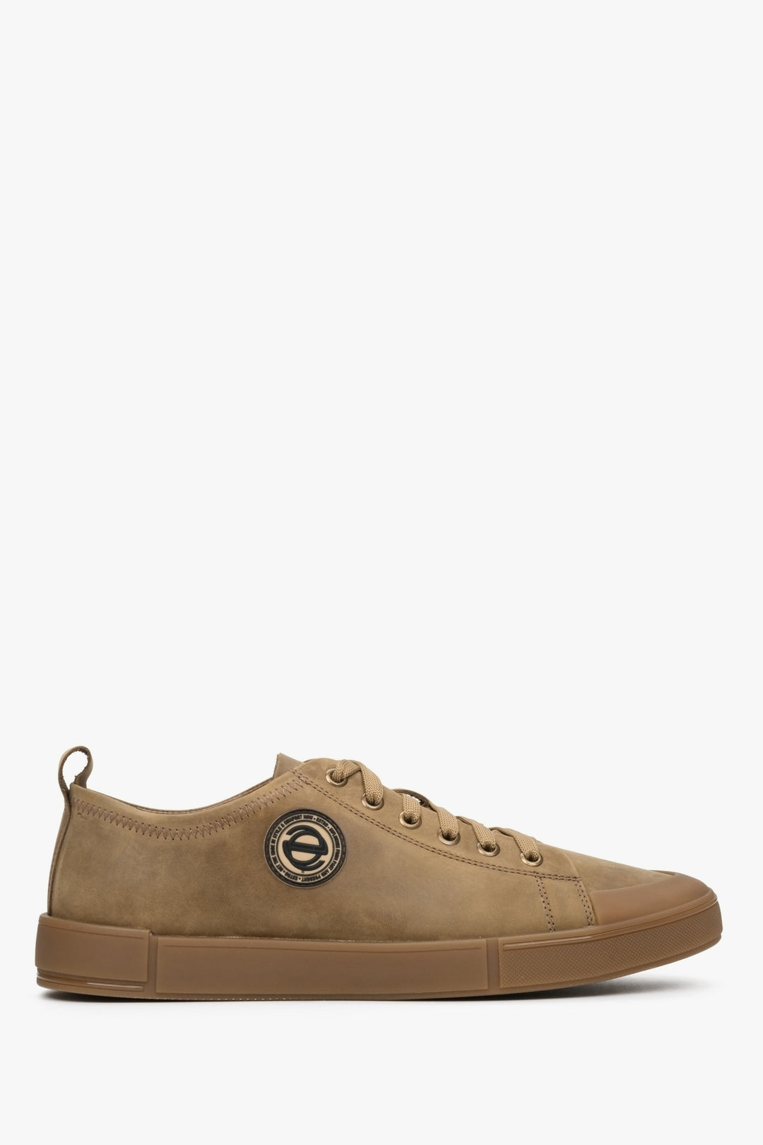 Men's Brown Sneakers made of Genuine Nubuck Estro ER00112408.