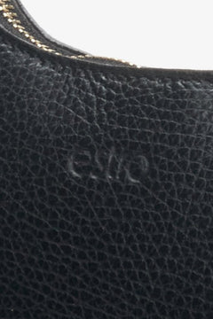Women's black handbag handmade in Italy.