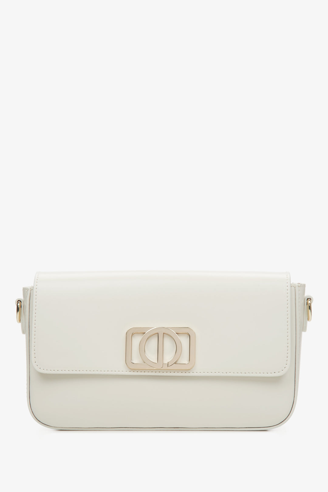 Women's Small Milky-Beige Baguette Handbag Estro ER00115406.