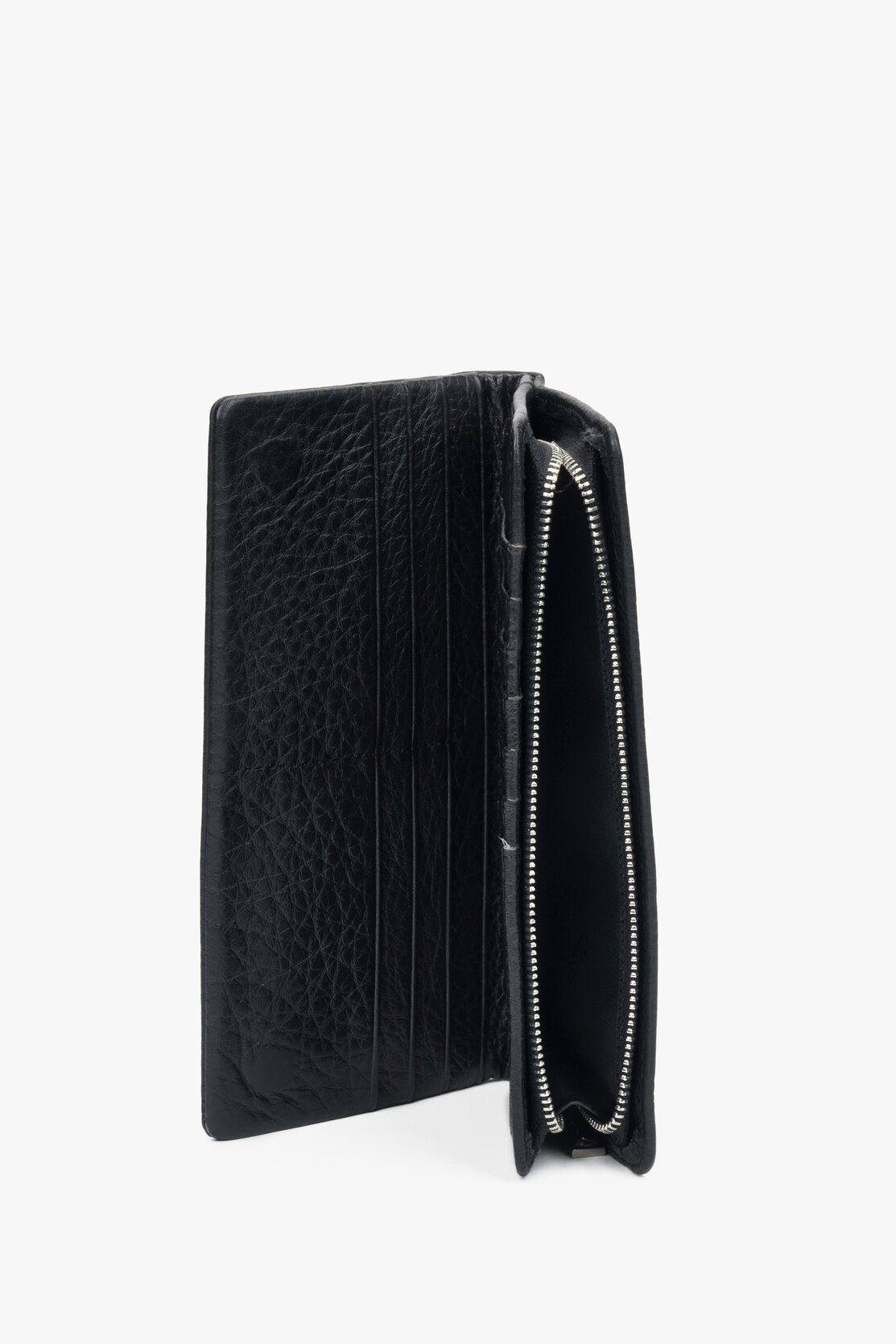 Men's Black Wallet made of Genuine Leather Estro ER00114490