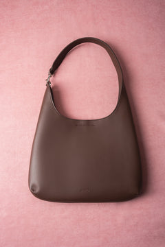 Women's Dark Brown Shopper Bag in Genuine Leather Estro ER00118916.