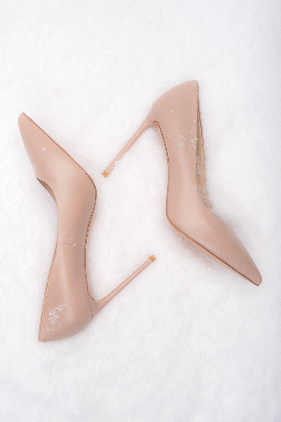 Women's Light Beige High Heels Pumps made of Genuine Leather Estro ER00118170.