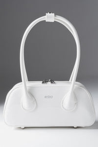 Women's White Shoulder Bag made of Patent Genuine Leather Estro ER00119409.