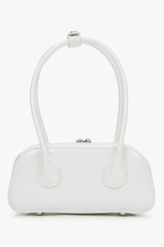 Estro white patent leather bag.