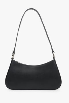 Women's black leather bag by Estro.