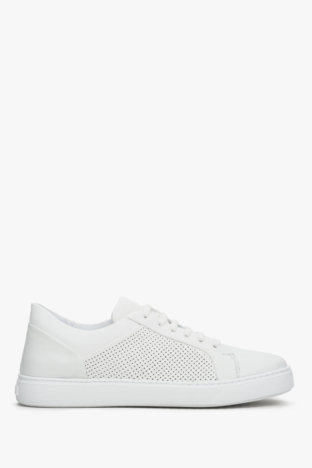 Women's White Summer Sneakers with Perforation Estro ER00107665.