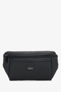 Men's Small Black Waist Bag with Spacious Pockets ER00114158.