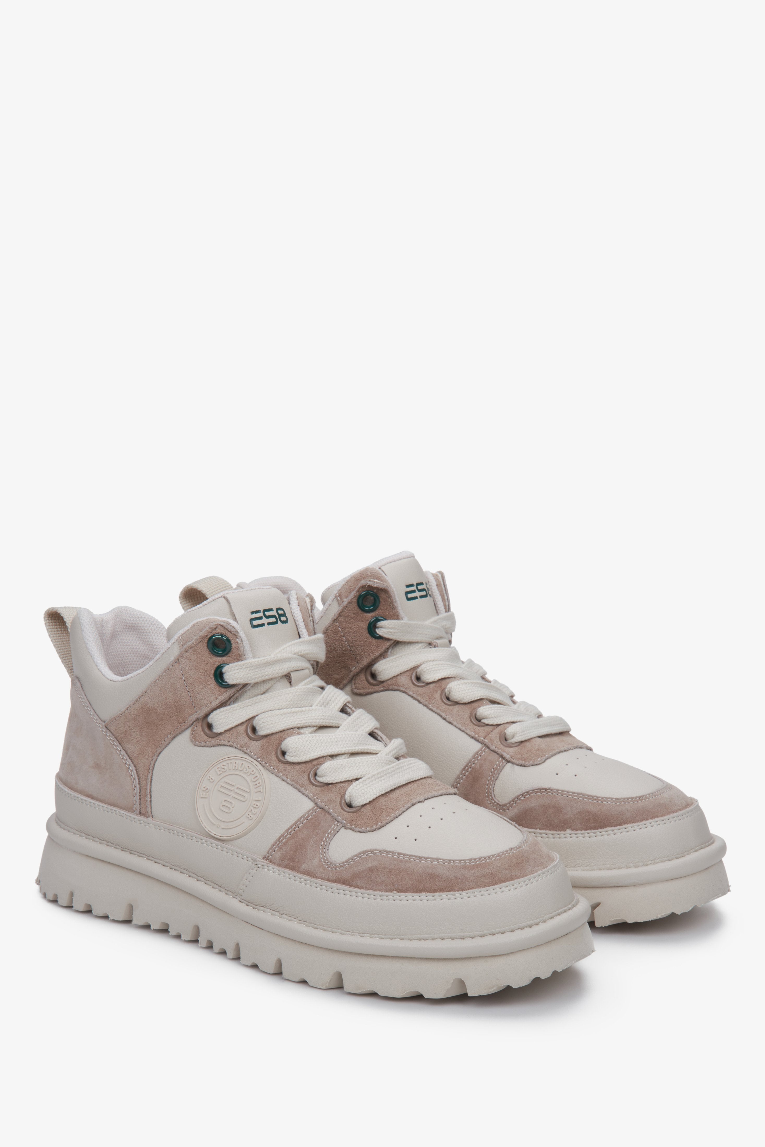 Women's sneakers in beige by ES8.