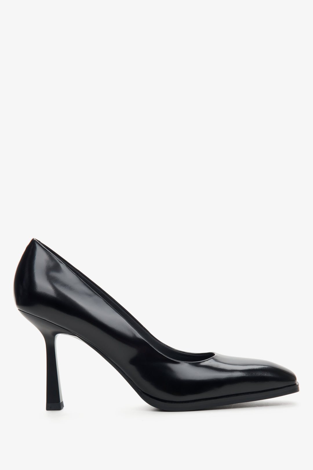 Women's Black High Heels Shoes made of Genuine Leather Estro ER00114176.