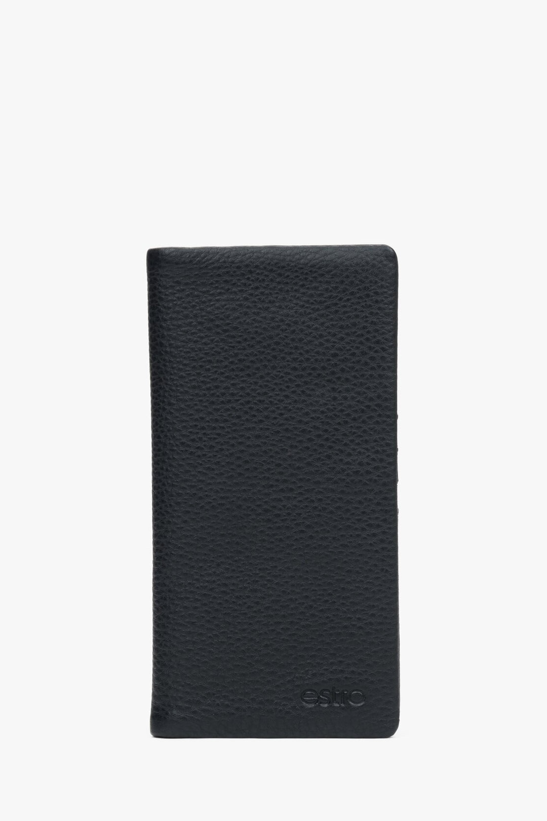 Men's Black Wallet made of Genuine Leather Estro ER00114490