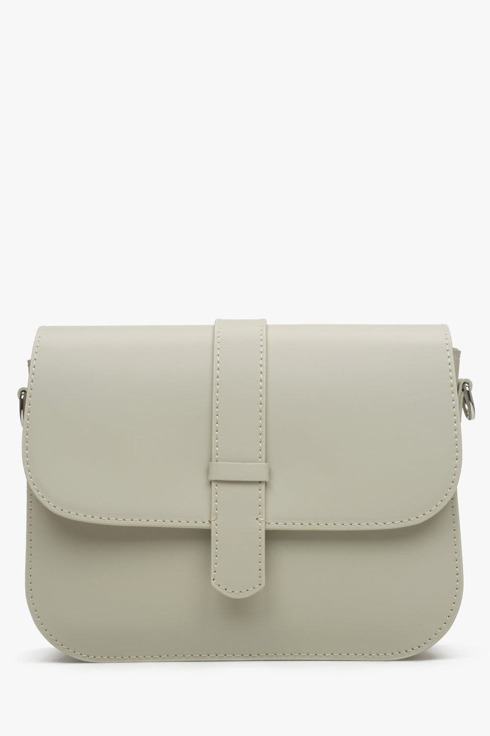Women's Grey & Beige Handbag made of Genuine Leather Estro ER00115030.