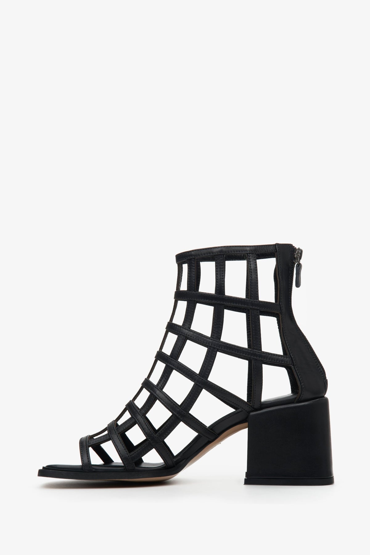 Open-toed women's block heel sandals Estro - profile.