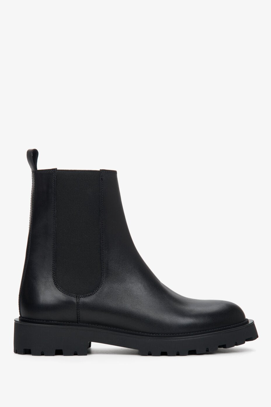 Women's Black Chelsea Boots made of Genuine Leather Estro ER00111709.