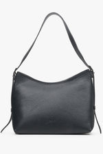 Women's Black Shoulder Bag made of Genuine Leather Estro ER00113700.