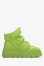 Women's Fur Lined Snow Boots in Green Estro ER00114222