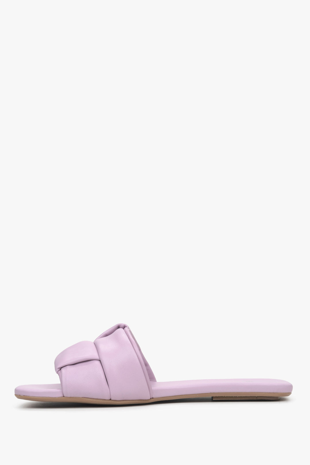Women's Slide Sandals in Lilac Patch Leather