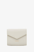 Women's Small Milky-Beige Wallet made of Genuine Italian Leather Estro ER00115023.
