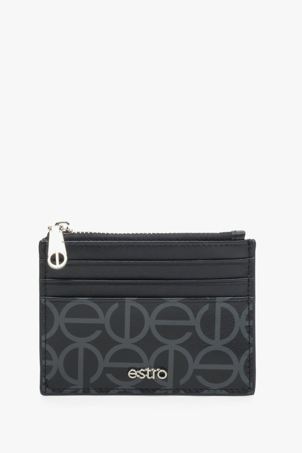 Women's Black Jet Set Small Logo Wallet Estro ER00113659.