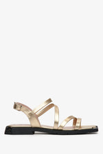 Women's Metallic Sandals with Thin Strap Estro ER00112699.