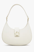 Milky-Beige Handbag made of Italian Genuine Leather Estro ER00114780.