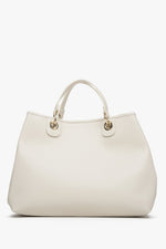 Beige Handbag Italian Genuine Leather Estro ER00113248.