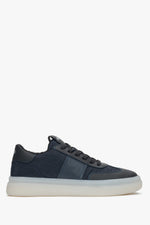 Women's Navy Blue Winter Low-Top Sneakers with Fur Lining Estro ER00116058.