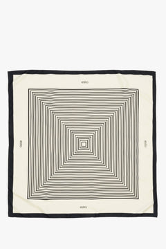 Women's beige-black neckerchief by Estro.