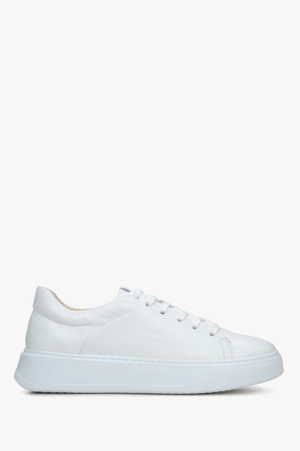 Women's White Sneakers made of Premium Italian Genuine Leather Estro ER00115648.