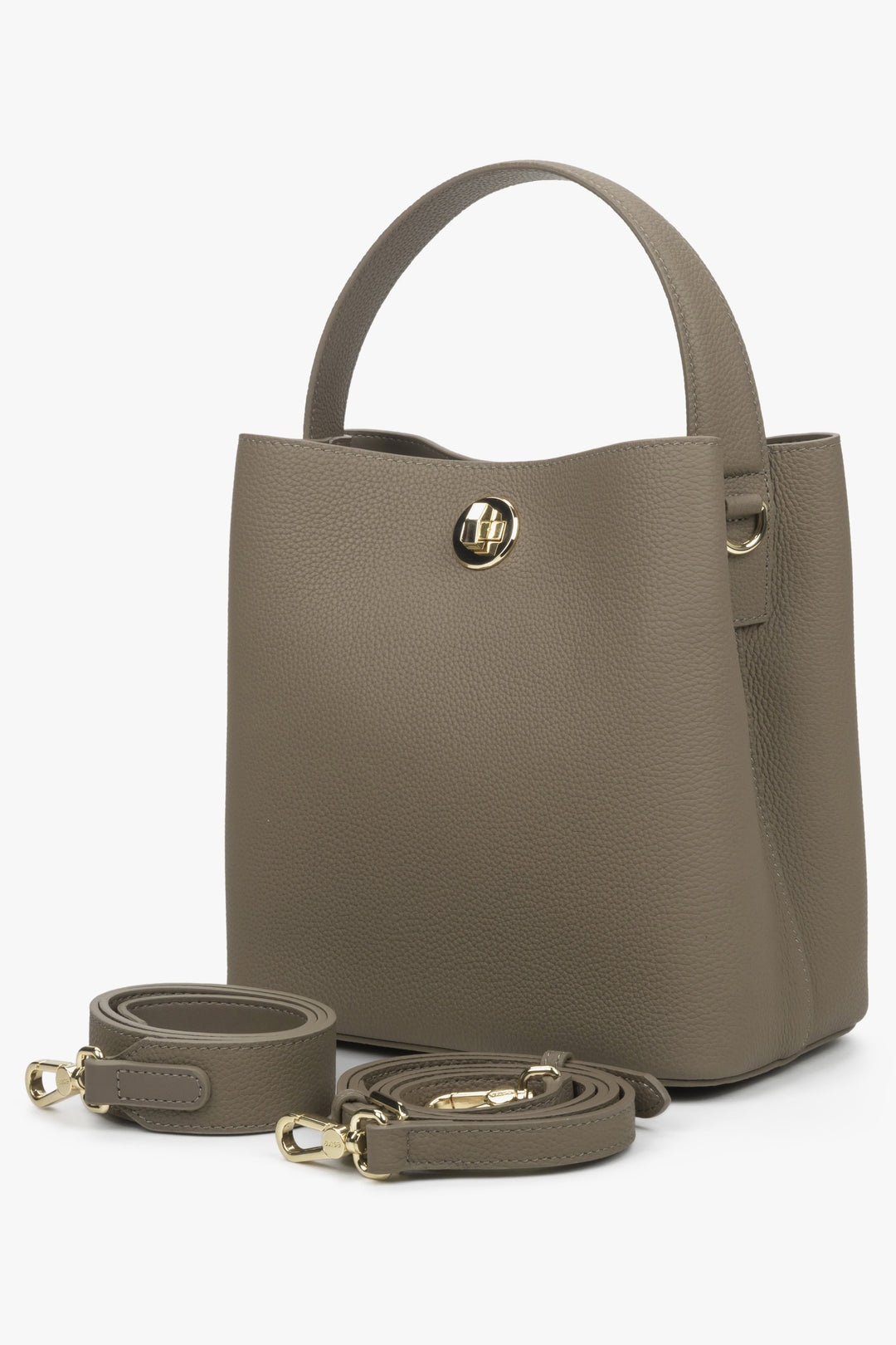 Estro women's  grey and brown handbag.