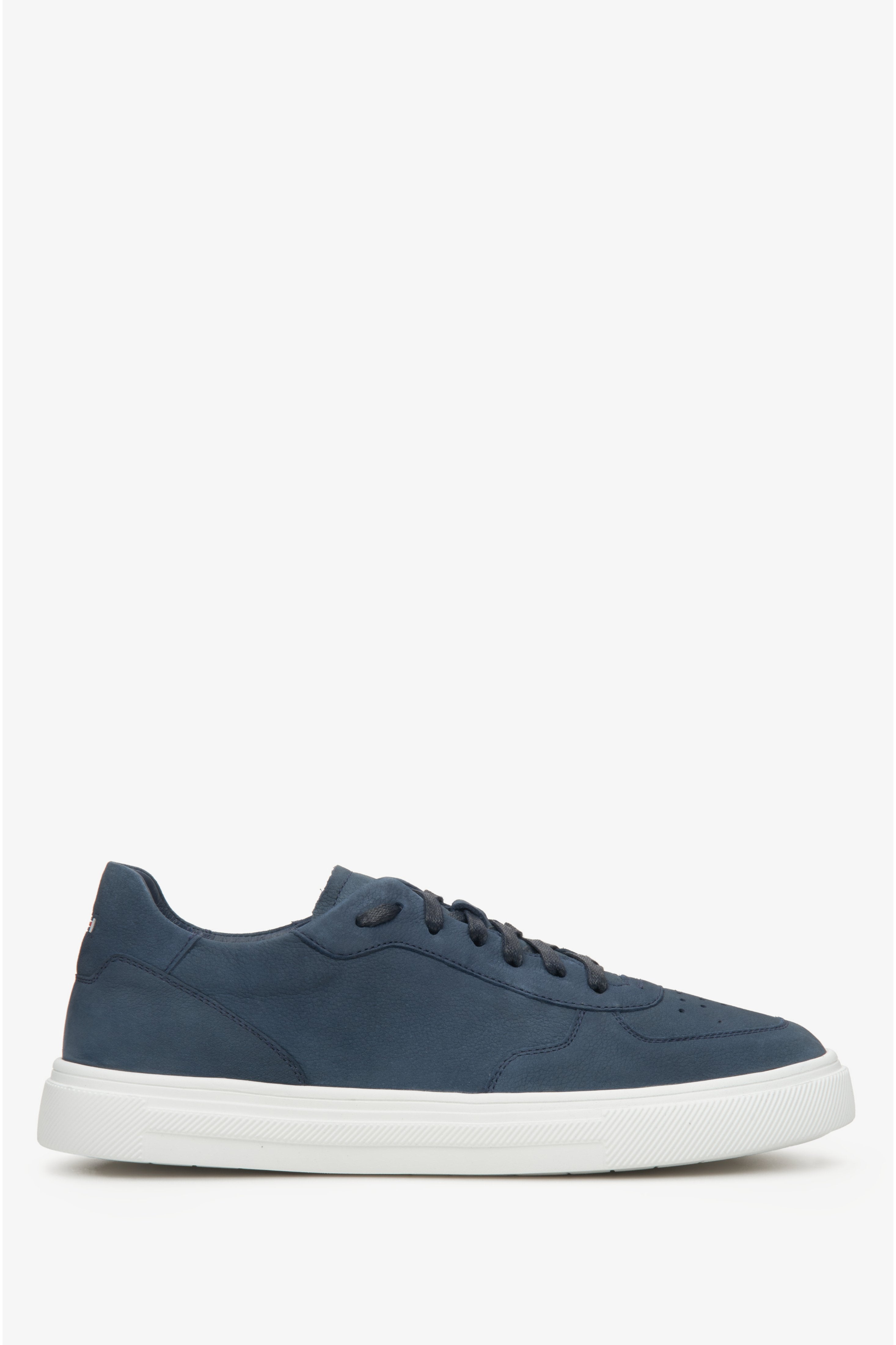 Men's Blue Sneakers made of Genuine Nubuck Estro ER00112394.