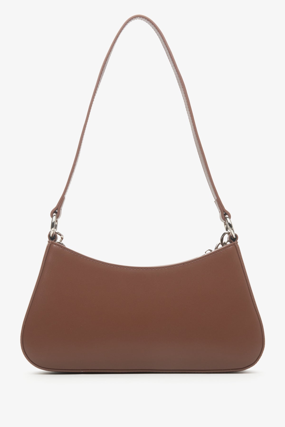 Women's brown leather bag by Estro.