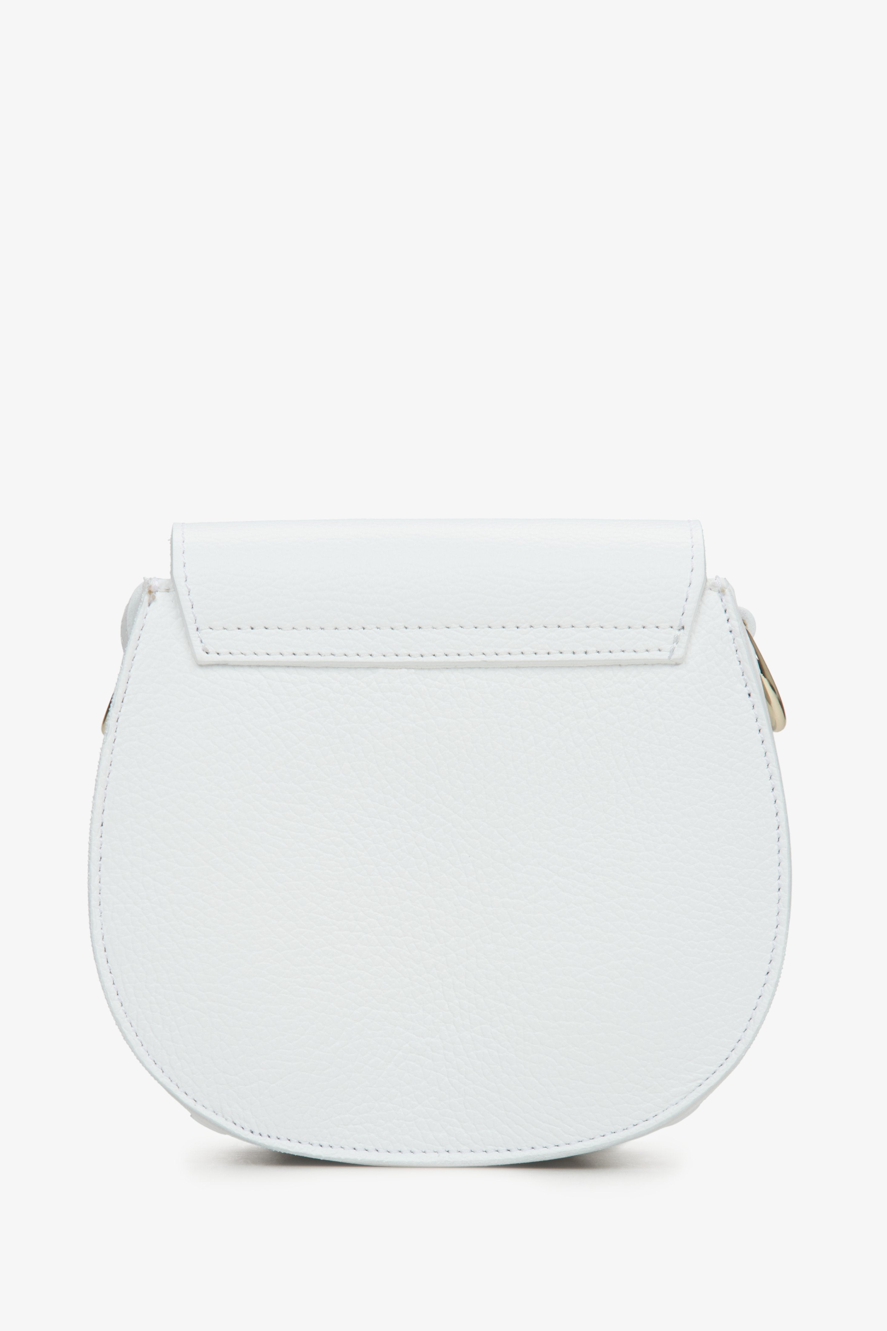 Women's off-white crossbody bag made in Italy.