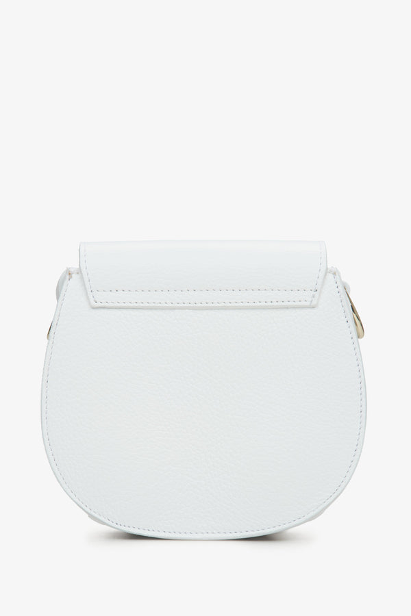 Women's off-white crossbody bag made in Italy.