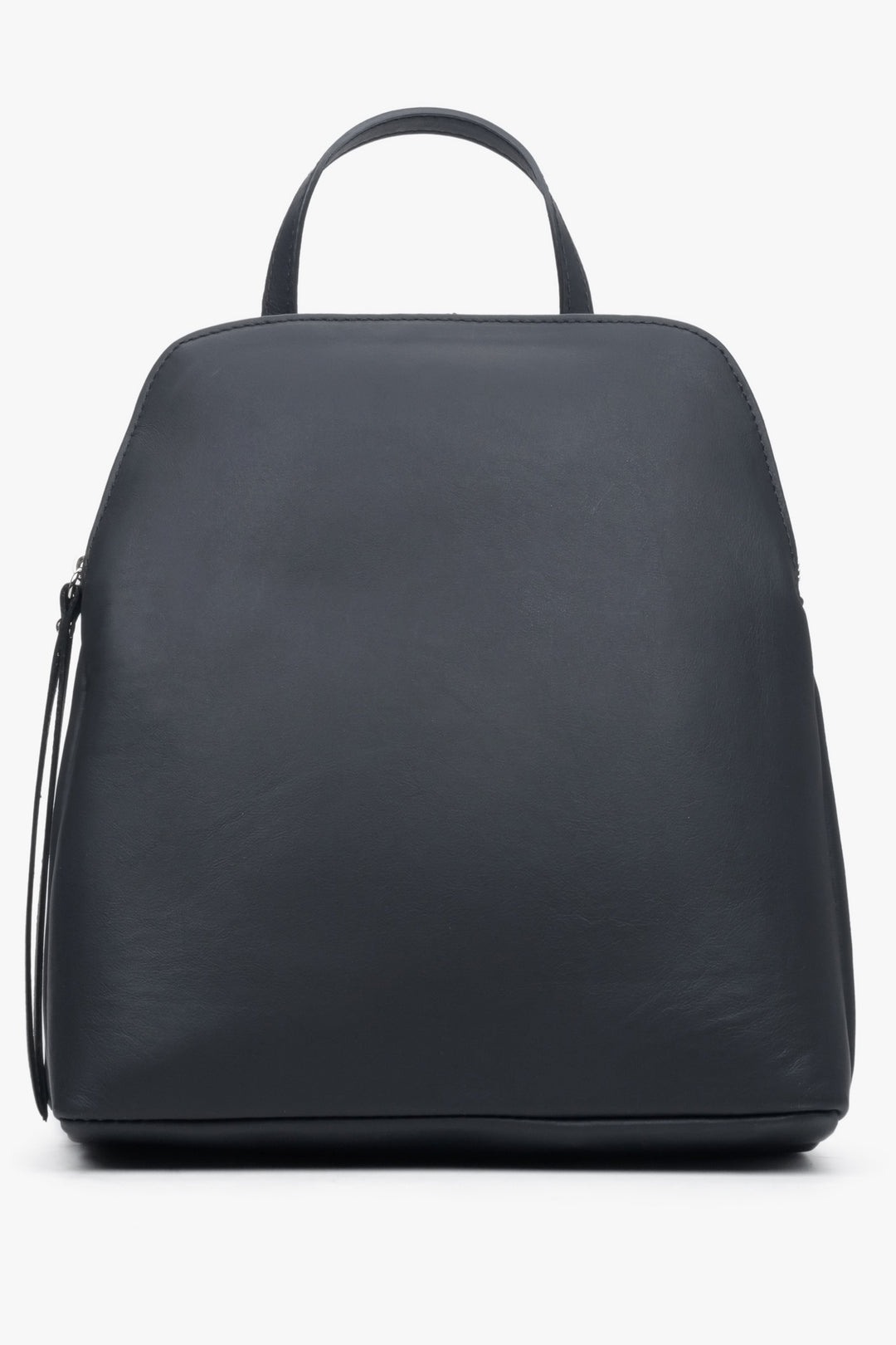 Women's Black Backpack Genuine Leather Estro ER00113284.